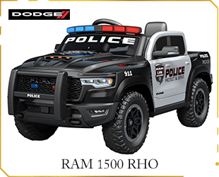 RECHARGEABLE CAR DODGE POLICE LICENSE