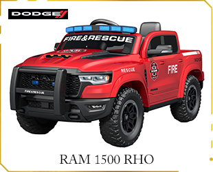 RECHARGEABLE CAR DODGE FIRE RESCUE LICENSE