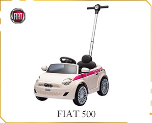 PUSH CAR W/ FIAT 500 LICENSE