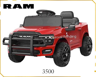 RECHARGEABLE CAR W/ RAM 3500 LICENSE,W/ RC