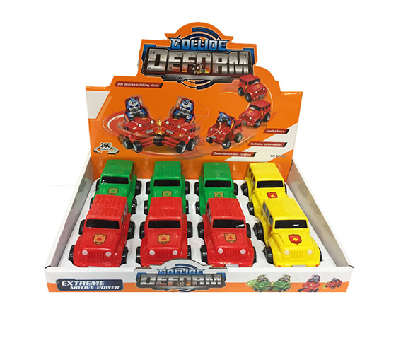 DEFORMATION CAR 8 PCS/DISPLAY BOX