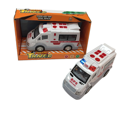 FRICTION AMBULANCE WITH LIGHT AND MUSIC