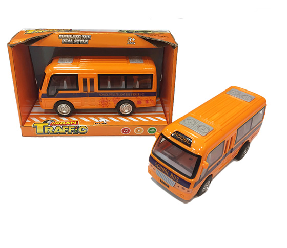 FRICTION SCHOOL BUS WITH LIGHT AND MUSIC