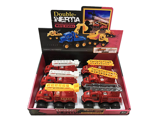 DOUBLE FIRE ENGINE  2 STYLES MIXED 6PCS/DISPLAY BO