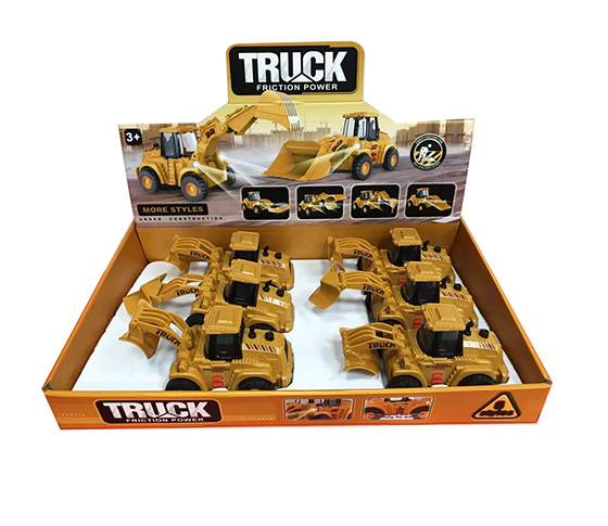 6PCS TRUCK WITH LIGHT AND SOUND