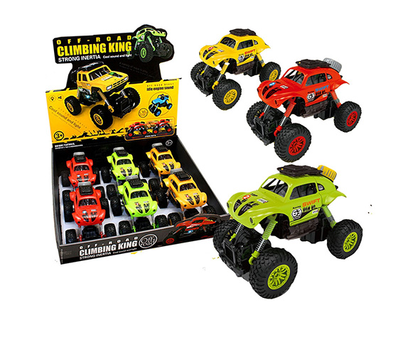 FRICTION CLIMBING CAR WITH LIGHT AND SOUND(7PCS/DI