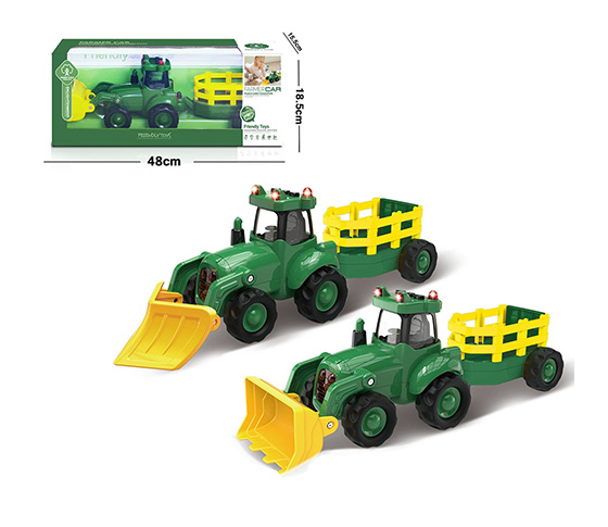 FRICTION FARMER CAR WITH LIGHT AND SOUND