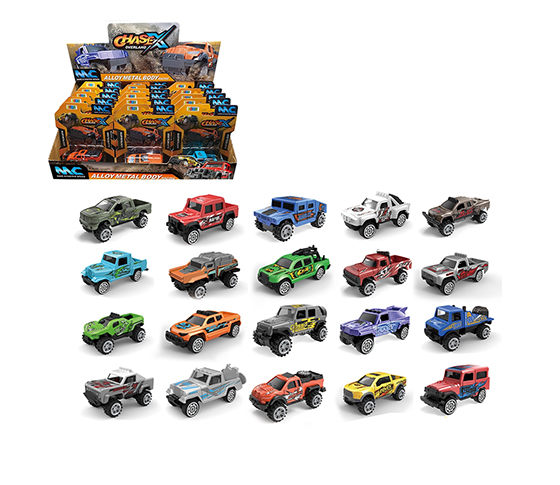 18PCS FREE WHEEL ALLOY CAR