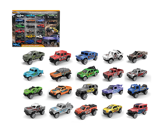 20PCS FREE WHEEL ALLOY CAR