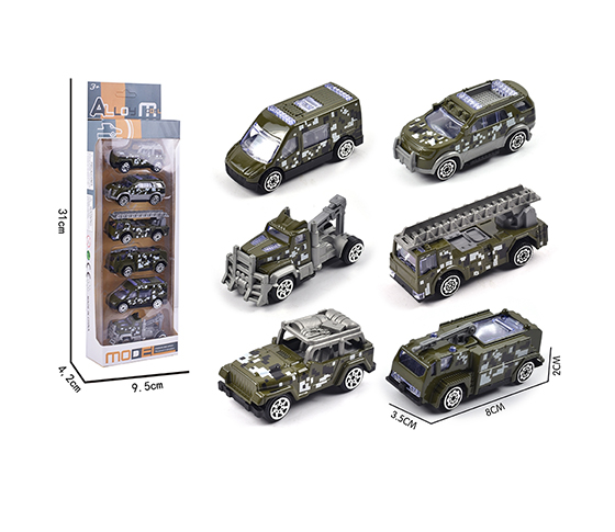 6PCS FREE WHEEL ALLOY MILITARY VEHICLE