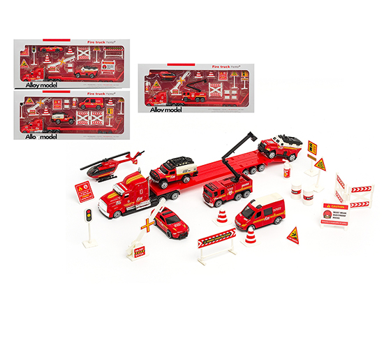 15PCS CITY CAR SET