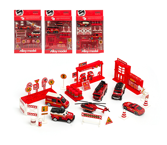 15PCS CITY CAR SET