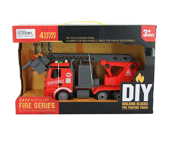 ASSEMBLY FIRE ENGINE WITH LIGHT AND MUSIC