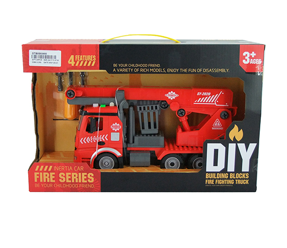 ASSEMBLY FIRE ENGINE WITH LIGHT AND MUSIC