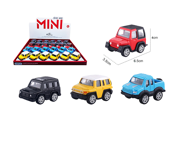 ALLOY PULL BACK CAR (24PCS/DISPLAY BOX)