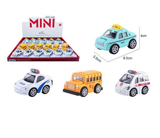 ALLOY PULL BACK CAR (24PCS/DISPLAY BOX)