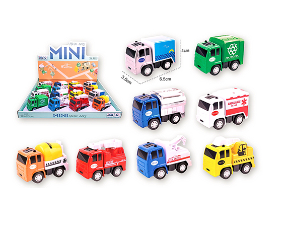  PULL BACK ALLOY TRUCK(16PCS/DISPLAY BOX)