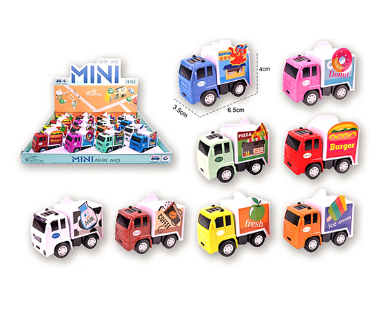  PULL BACK ALLOY TRUCK(16PCS/DISPLAY BOX)