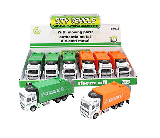 6PCS 1:50 PULL BACK ALLOY TRUCK 