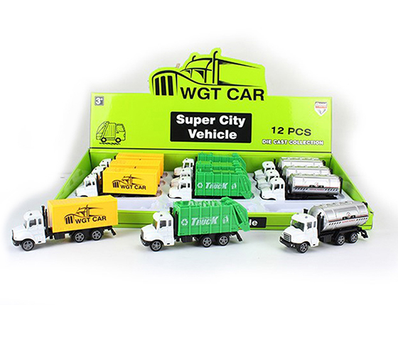 12PCS 1:64  PULL BACK ALLOY TRUCK