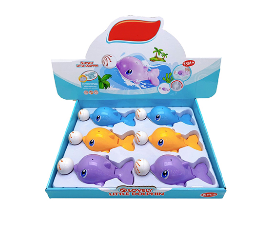 6PCS WIND UP SWIMMING DOLPHIN