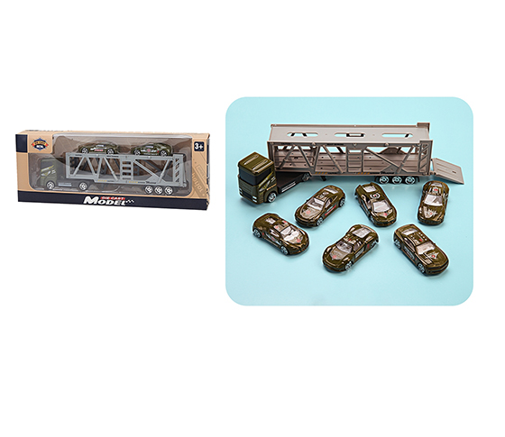 ALLOY DOUBLE DECK TRANSPORT VEHICLE SET