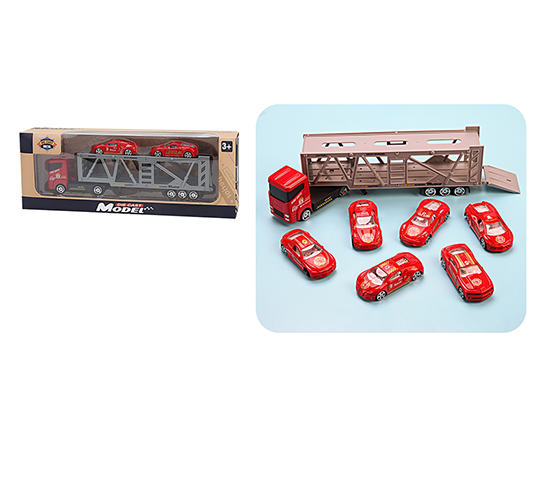 ALLOY DOUBLE DECK TRANSPORT VEHICLE SET