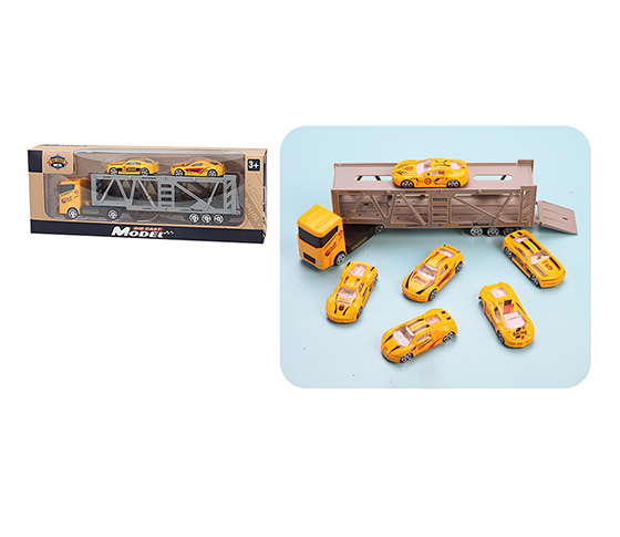 ALLOY DOUBLE DECK TRANSPORT VEHICLE SET