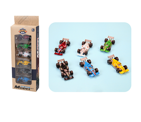 6PCS ALLOY F1 CAR