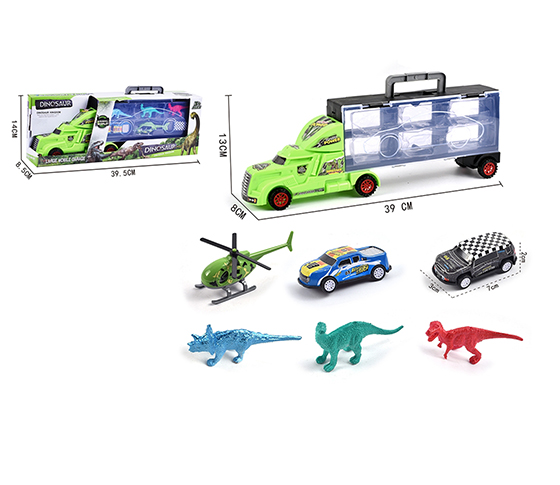 FREE WHEEL TRUCK+3PCS DINOSAUR+2PCS FREE WHEEL CAR