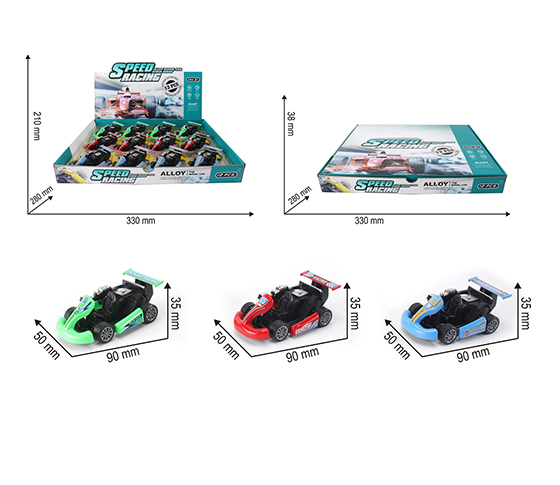 PULL BACK CAR (12PCS/DISPLAY BOX)