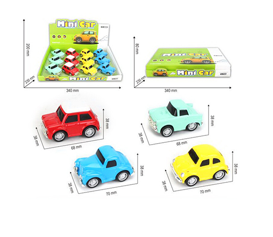 PULL BACK ALLOY CAR (12PCS/DISPLAY BOX)