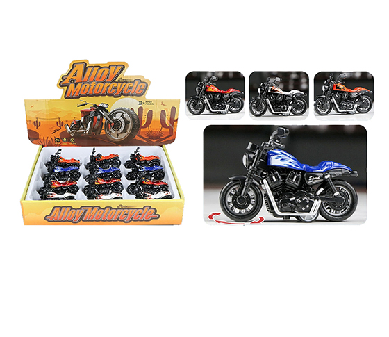 1：36 PULL BACK METAL MOTORCYCLE (12PCS/DISPLAY BOX