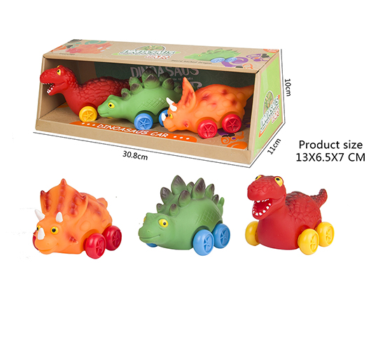 ENAMEL DINOSAUR CAR