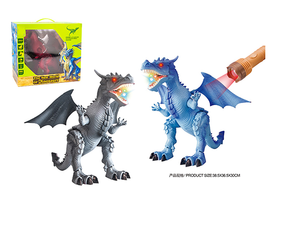 INFRARED REMOTE CONTROL DINOSAUR WITH LIGHT AND SO