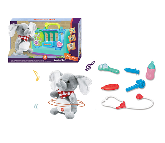 ELEPHANT SET WITH DANCING SOUND AND BATTERY