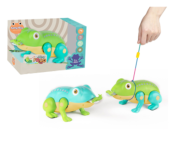 B/O JUMPING FROG WITH LIGHT AND SOUND (WITH ROPE)