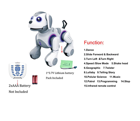 INFRARED R/C INTELLIGENT ROBOT DOG