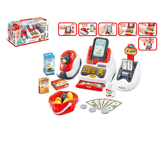 CASH REGISTER COMBINATION SET WITH LIGHT AND MUSIC