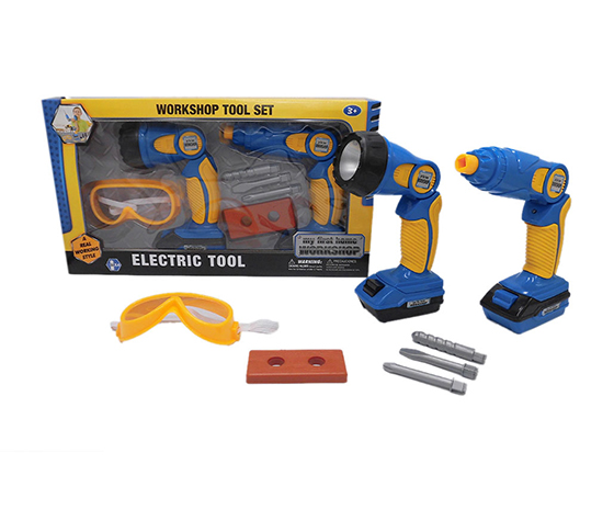 POWER TOOLS SET WITH LIGHT