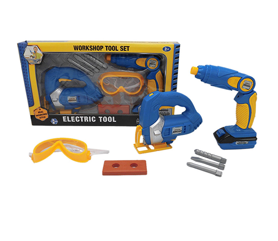 POWER TOOLS SET WITH LIGHT