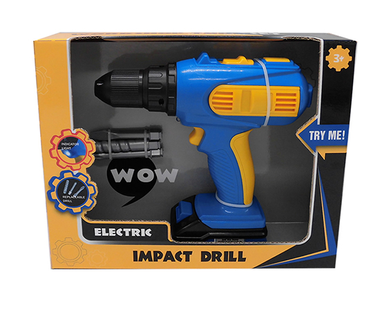 ELECTRIC DRILL WITH LIGHT AND BATTERY