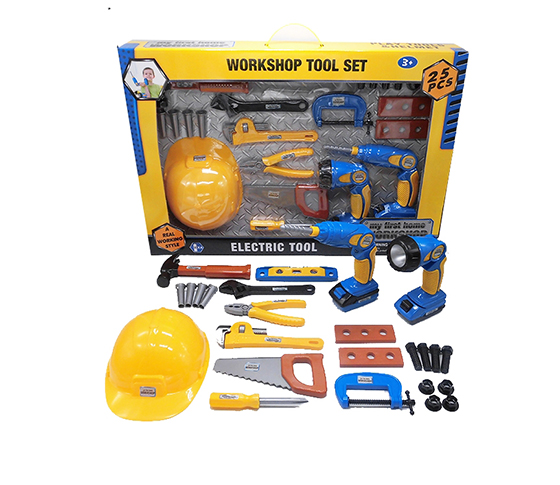 POWER TOOLS SET WITH LIGHT