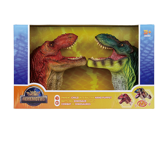 TYRANNOSAURUS REX HAND PUPPET（RED）+ TYRANNOSAURUS 