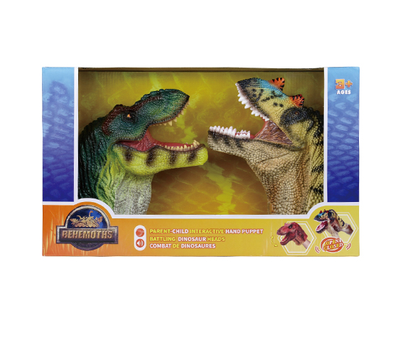 CERATOSAURUS HAND PUPPET + TYRANNOSAURUS REX HAND 