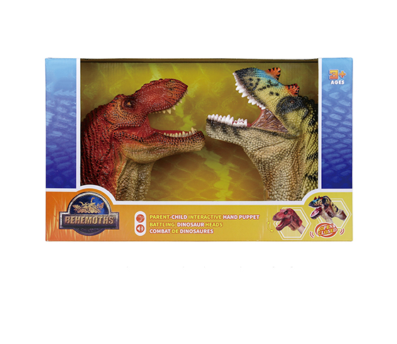 CERATOSAURUS HAND PUPPET + TYRANNOSAURUS REX HAND 