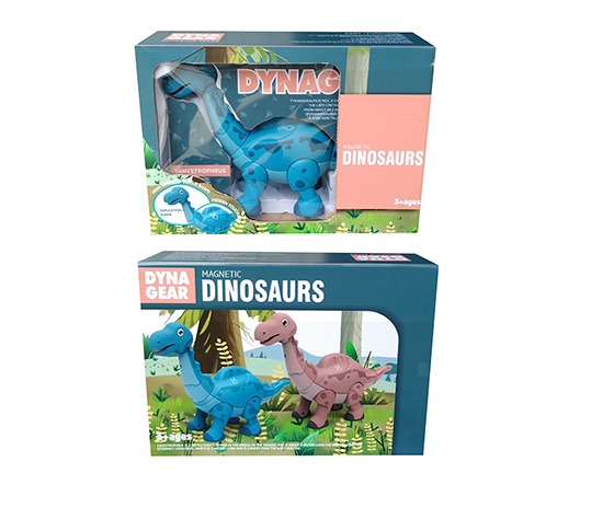 MAGETIC DINOSAUR WITH SOUND AND STORIES, 2 COLORS 