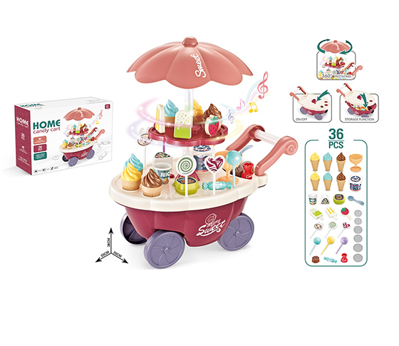 MINI CANDY CART WITH LIGHT AND MUSIC