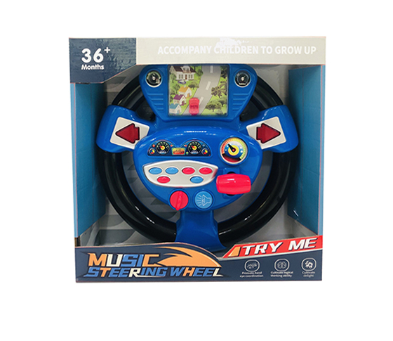 MUSICAL STEERING WHEEL WITH LIGHT AND MUSIC, CAN D