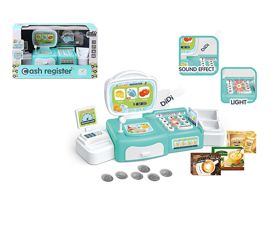 MINI CASH REGISTER 2*AA NOT INCLUDED